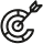 An icon of a target